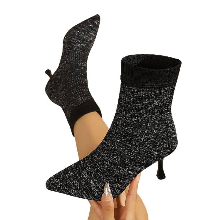 Damen Elegante Ankle Boots mit Glitzer-Details Echo Archiv