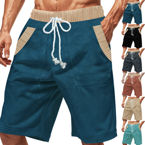 Herren Lässige Shorts mit elastischem Bund und seitlichen Taschen Echoarchiv