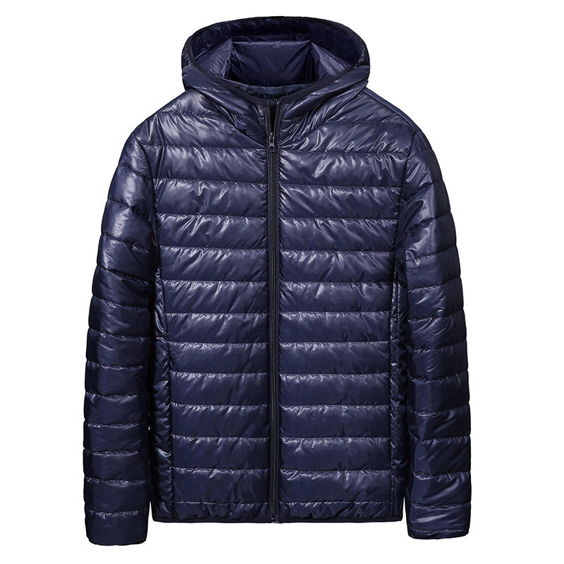 Herren Leichte Steppjacke mit Kapuze und atmungsaktiven Eigenschaften Echoarchiv