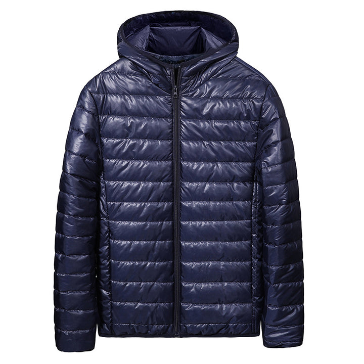 Herren leichte Steppjacke mit Kapuze und wasserabweisender Beschichtung Echoarchiv