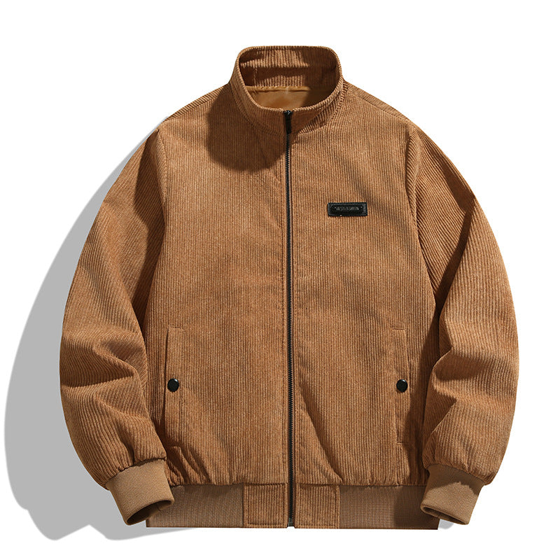 Herren cordjacke mit hohem Kragen und praktischen Taschen Echoarchiv