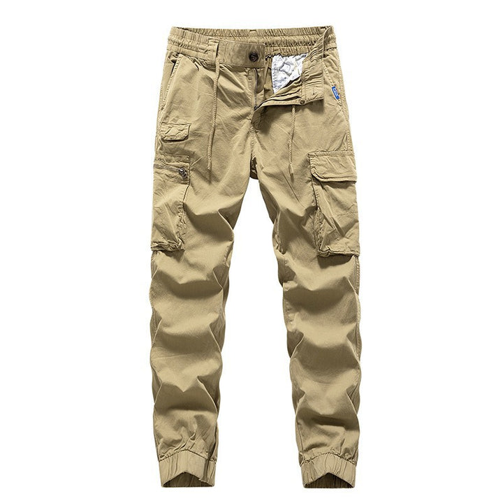 Herren Utility-Cargo-Jogger aus robustem Baumwoll-Twill mit elastischem Komfortbund, Multifach‑Taschen und Reißverschluss-Beintasche Echo Archiv