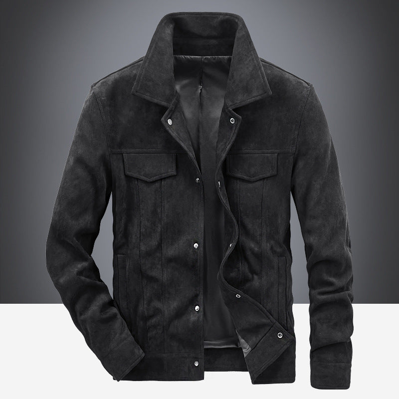 Herren Wildlederjacke im modernen Freizeitstil Echoarchiv