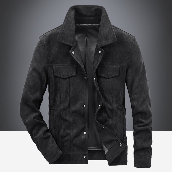 Herren Wildlederjacke im modernen Freizeitstil Echoarchiv