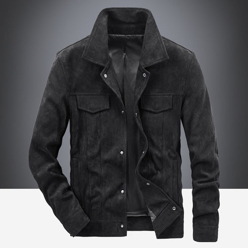 Herren Wildlederjacke im modernen Freizeitstil Echoarchiv