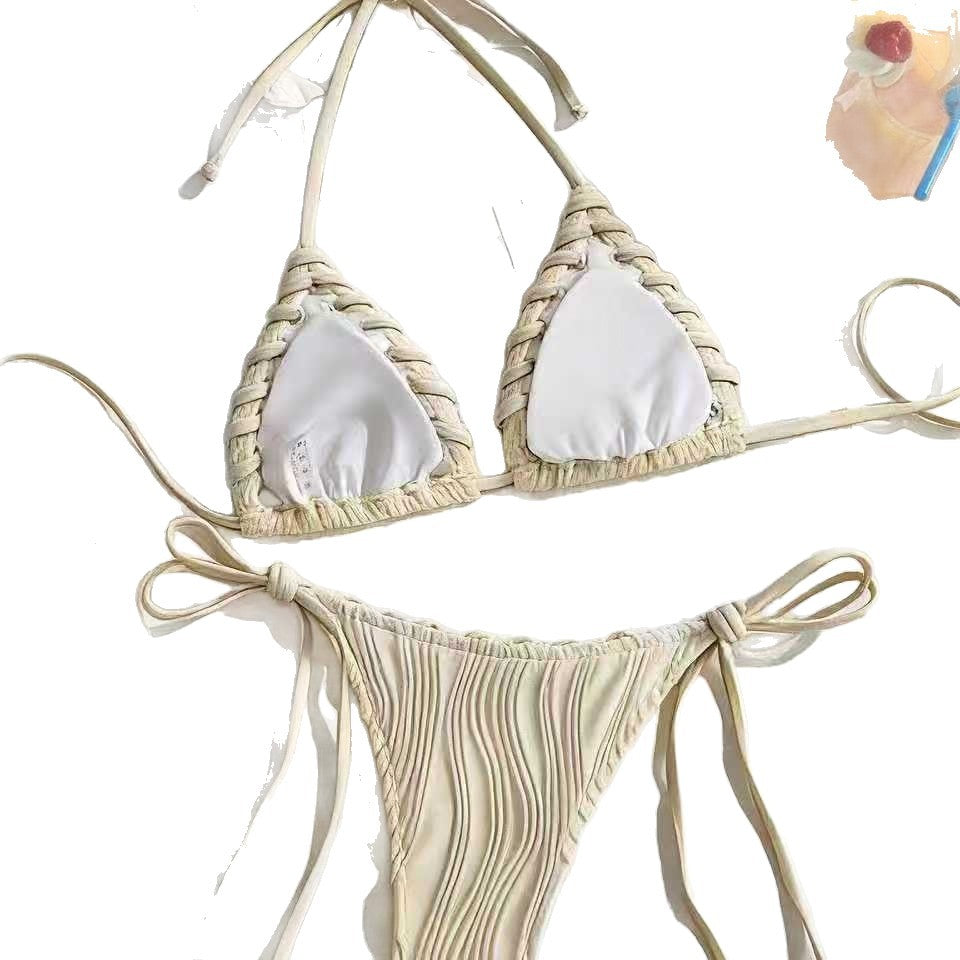 Damen Triangel-Bikini mit Wellenmuster Echo Archiv
