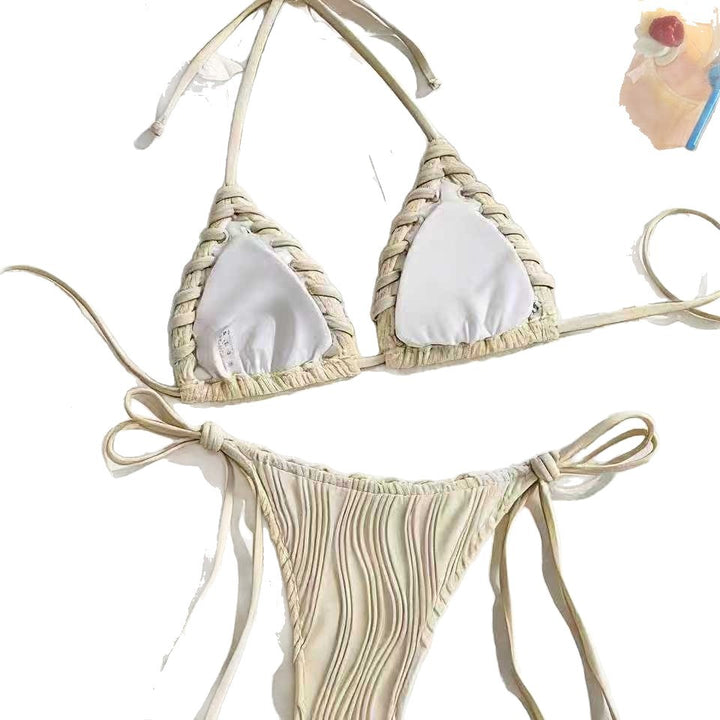 Damen Triangel-Bikini mit Wellenmuster Echo Archiv