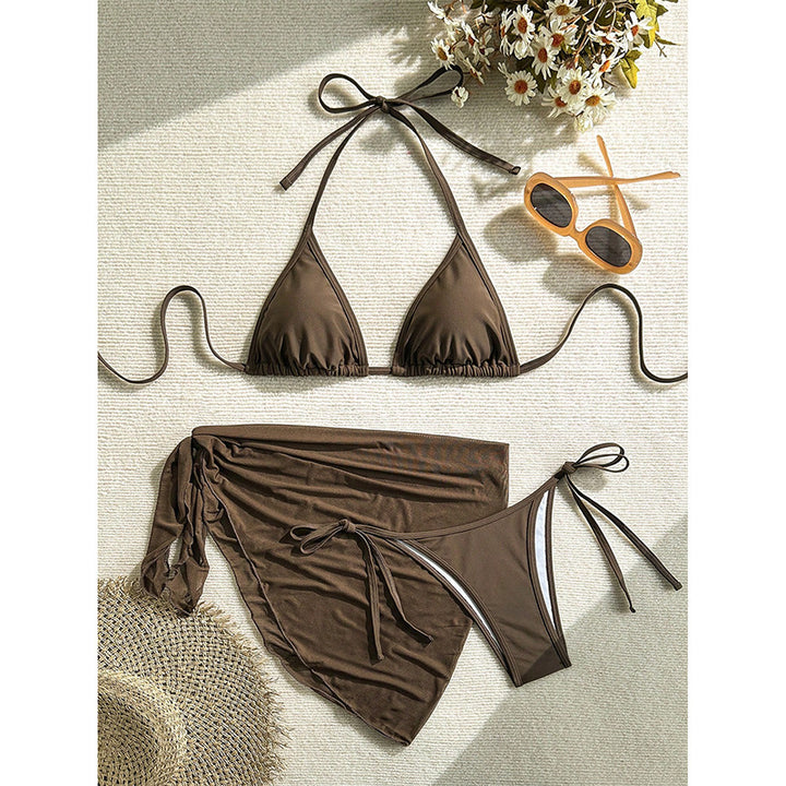 Damen Triangel-Bikini-Set mit transparenter Wickelpartie Echo Archiv