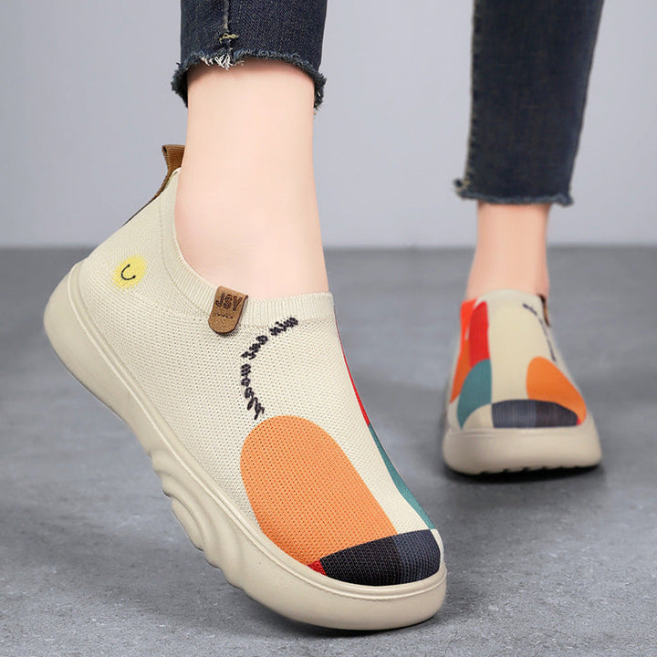 Damen Modische Slip-On Sneakers mit atmungsaktiver Netzkonstruktion und einzigartigem Design Echo Archiv