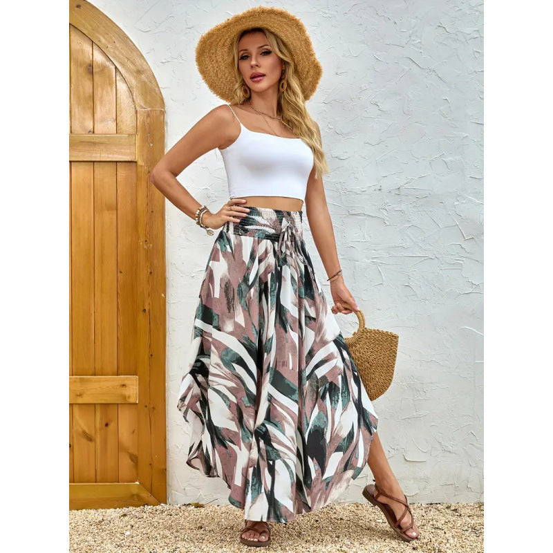 Damen Maxirock mit elegantem Paisleymuster und elastischem Bund Echo Archiv