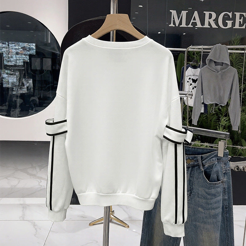 Damen Modischer Sweatshirt mit Schleifendetails Echo Archiv