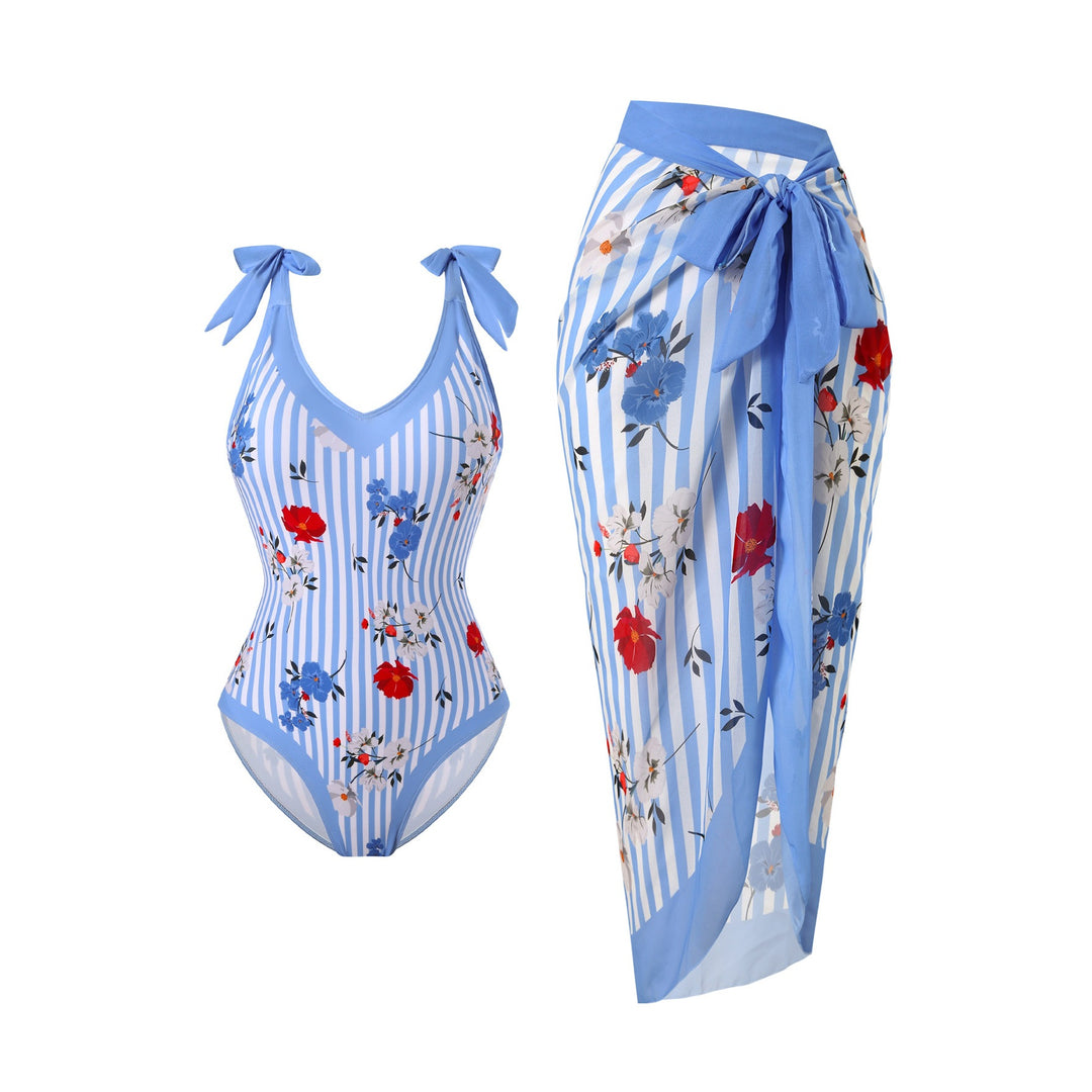 Damen Badeanzug und Strandrock mit Lemon-Design Echo Archiv