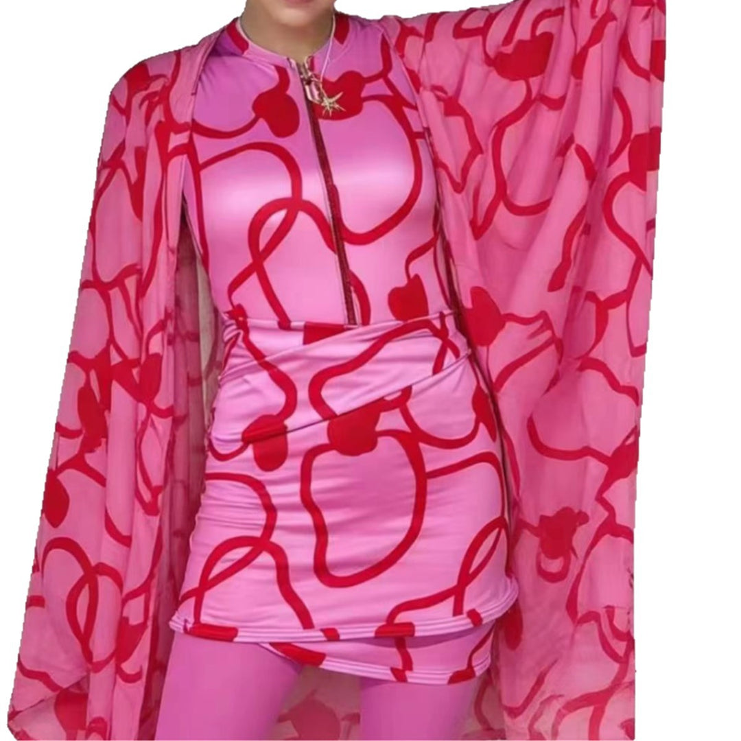 Damen modischer Bademantel mit weitem Cut Echo Archiv
