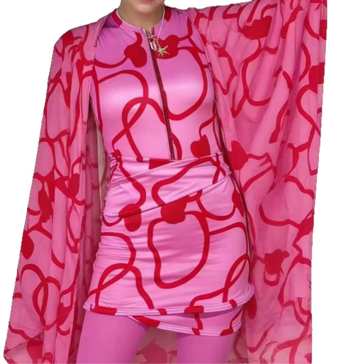 Damen modischer Bademantel mit weitem Cut Echo Archiv