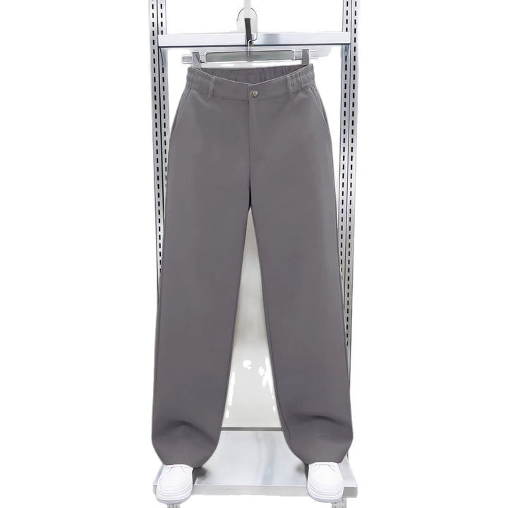 Herren Weite Twillhose mit hohem Bund, elastischem Rückenbund und geradem Bein Echo Archiv