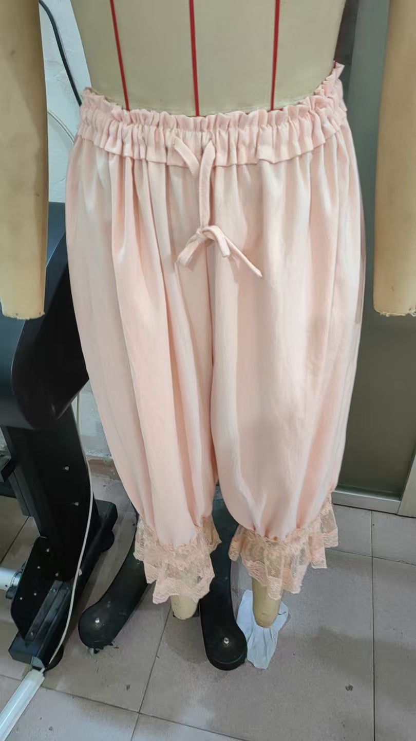Damen Luftige und elegante Culotte mit Spitzenverzierung Echo Archiv
