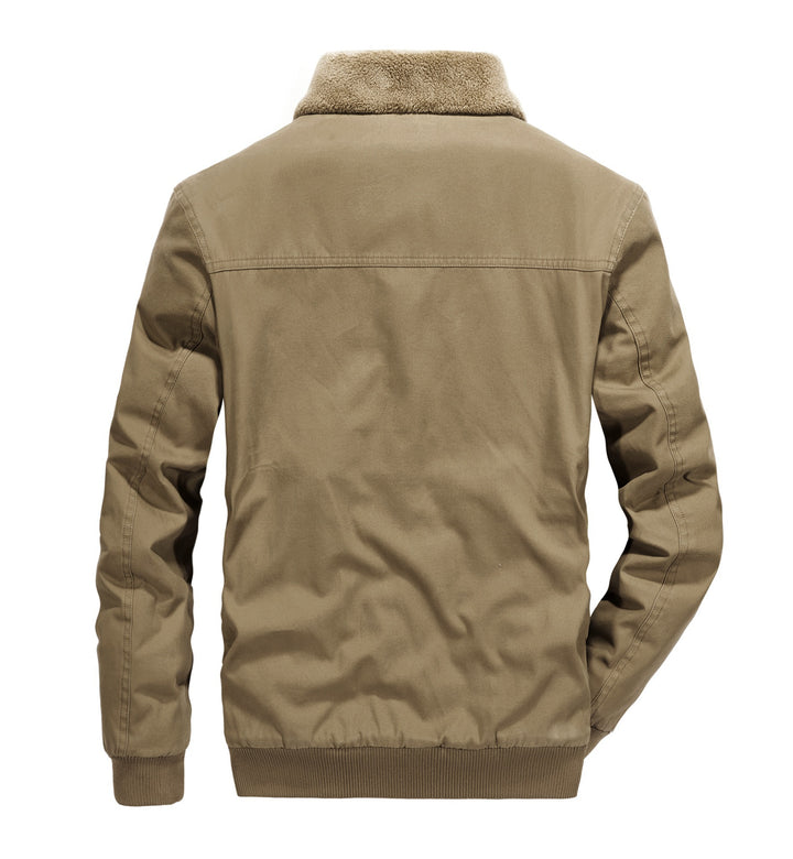 Herren lässige Pilotjacke mit warmem Sherpa-Futter Echoarchiv