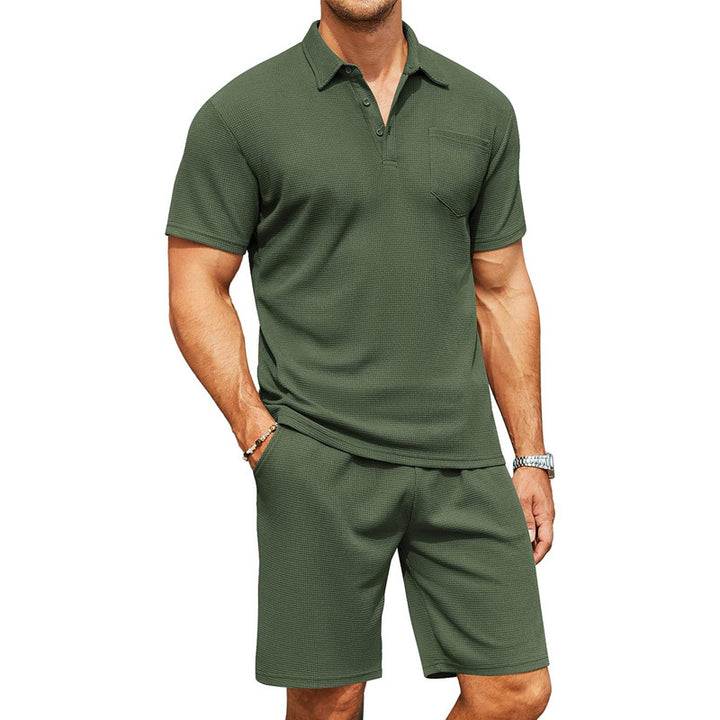 Herren Freizeitsatz mit Polohemd und Shorts Echoarchiv