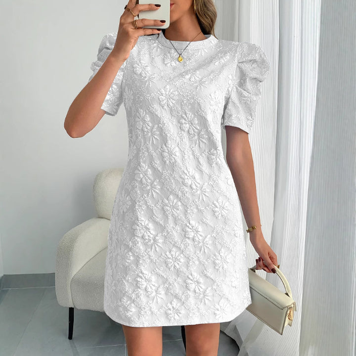 Damen Puffärmel Kleid mit floralem Muster Echo Archiv