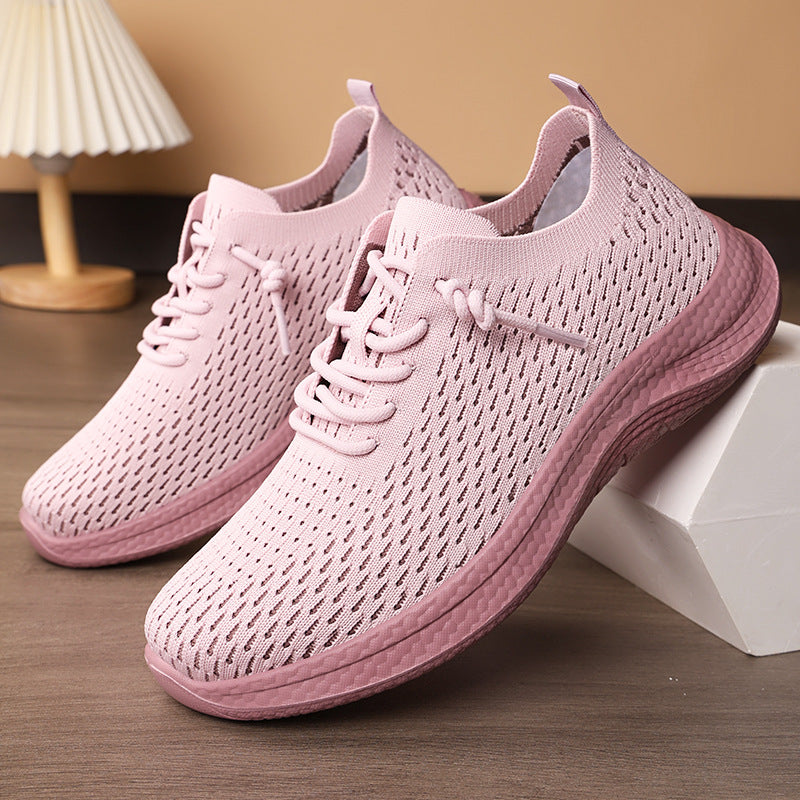 Herren nan atmungsaktiver Strick-Slip-On Sneaker mit sockenähnlichem Schaft, asymmetrischer Zier-Schnürung und stoßdämpfender Ortholite-Einlegesohle Echo Archiv