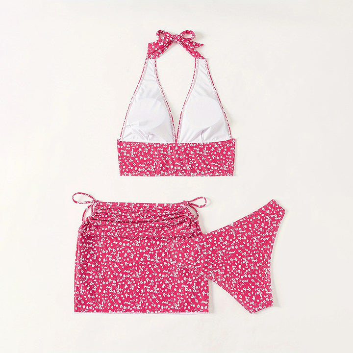 Damen Bikini-Set mit floralem Halterneck-Design Echo Archiv