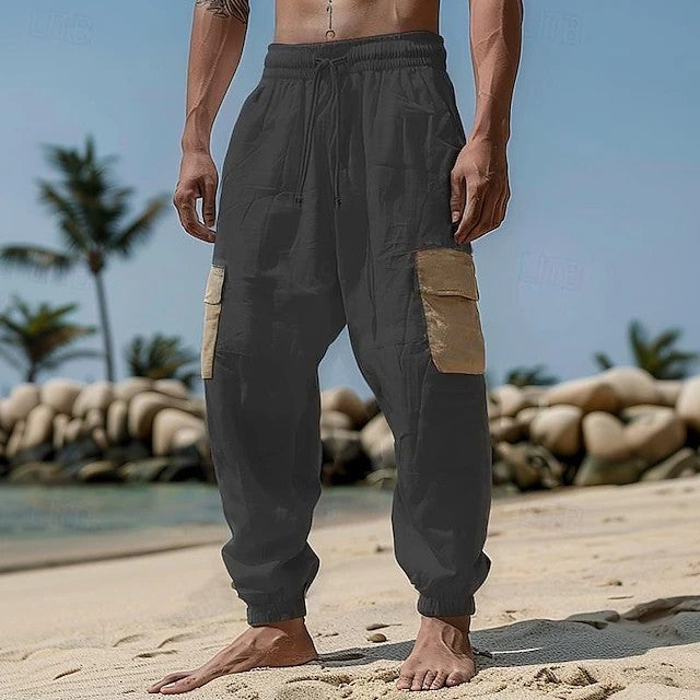 Herren Cargo-Hose mit elastischem Bund und praktischen Seitentaschen Echoarchiv