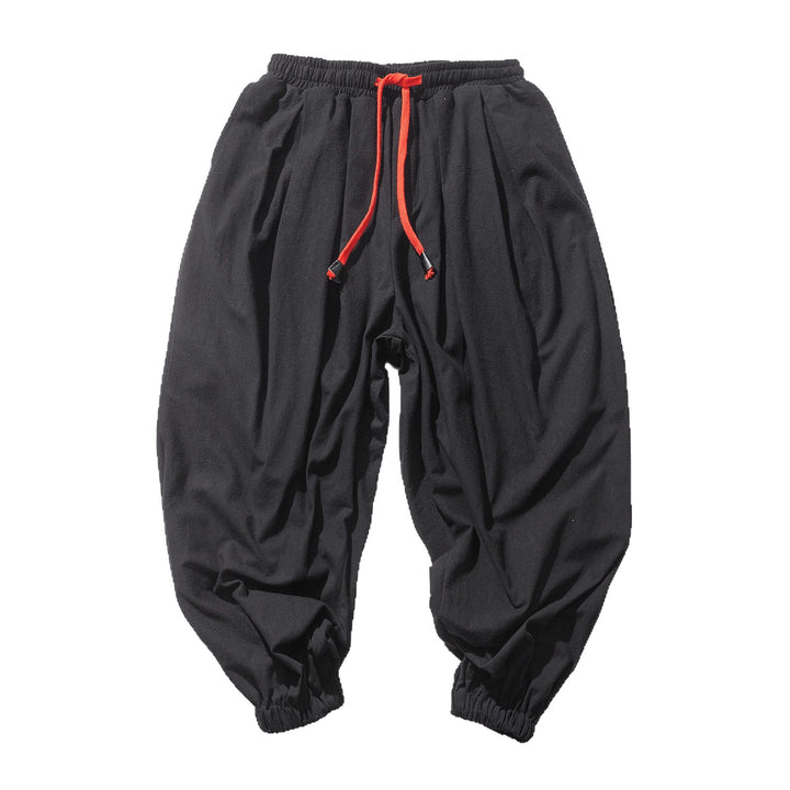 Herren nan ausgefallene Ballonhose im Haremstil mit Faltenwurf, elastischem Bund und Kordelzug Echo Archiv
