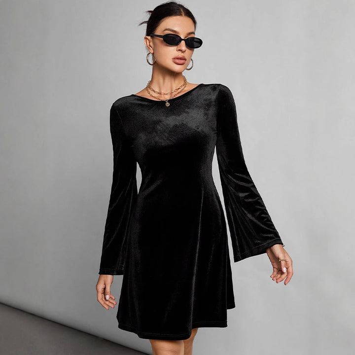 Damen figurbetontes Langarmkleid Echo Archiv