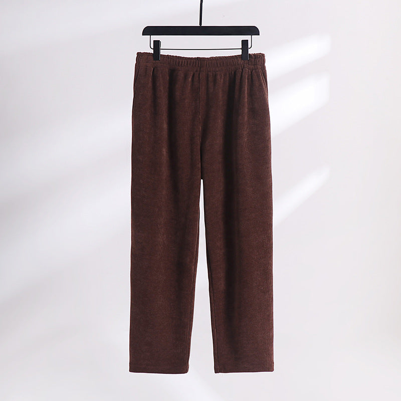 Damen Cordhose mit elastischem Bund weitem Bein und Eingrifftaschen Echoarchiv