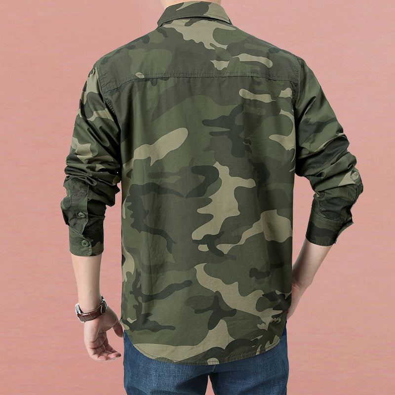 Herren Modisches Utility-Hemd Echo Archiv