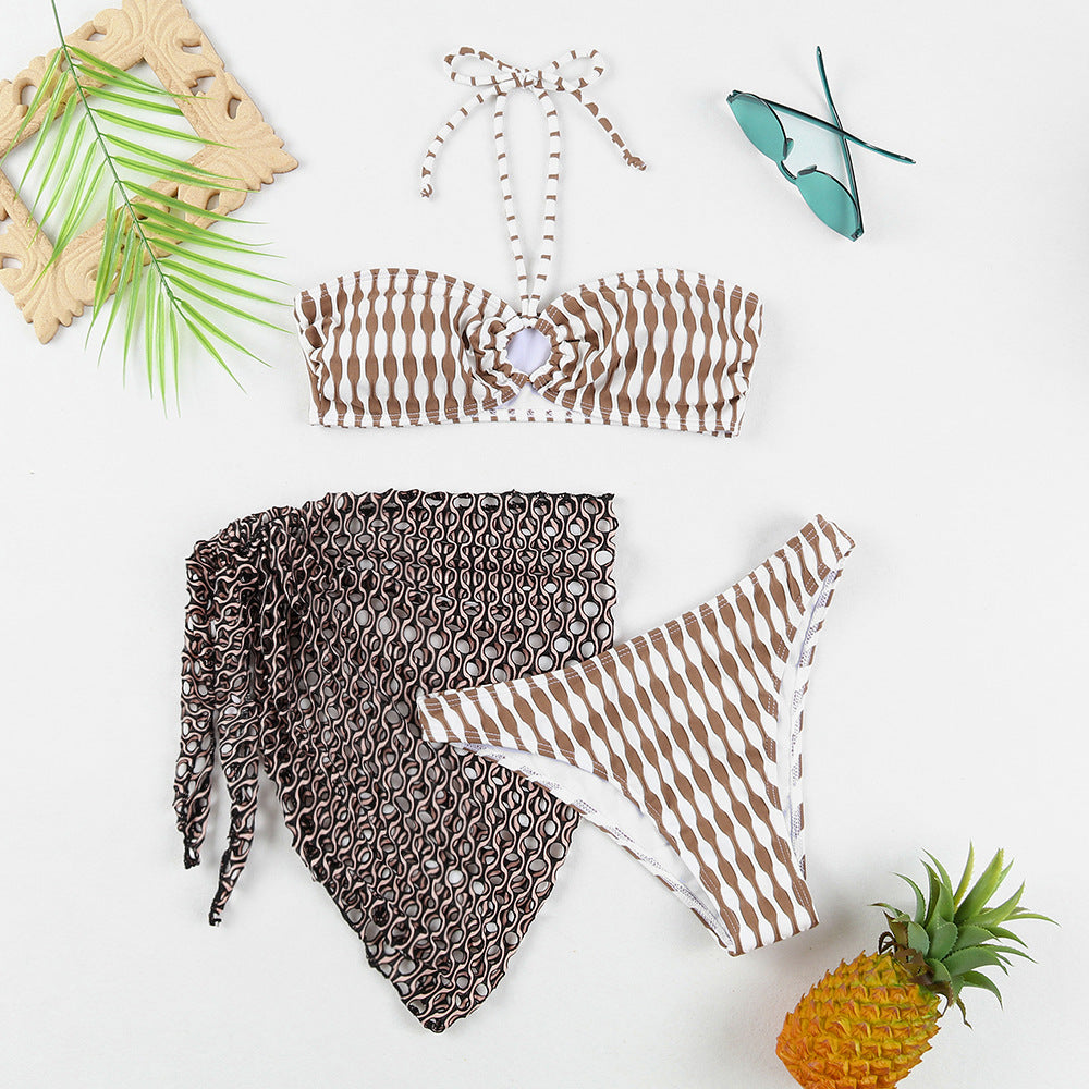 Damen Bikini-Set mit stylischem Wickeltuch Echo Archiv