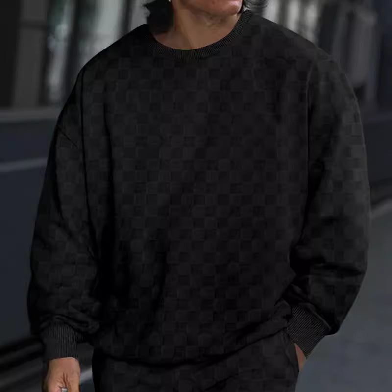 Herren modischer Sweatshirt mit strukturierter Oberfläche Echoarchiv