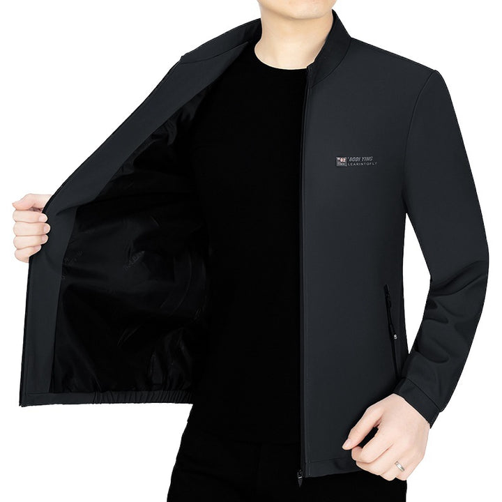 Herren Winddichte Softshell-Übergangsjacke mit wärmendem Teddyfutter – Taviero