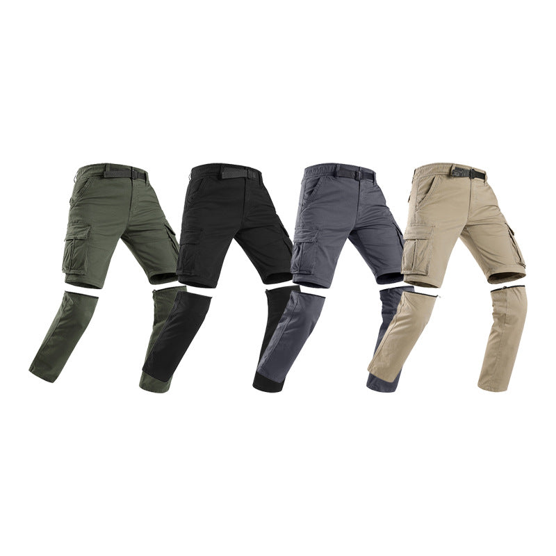 Herren Modulare Cargohose mit Reißverschluss-Beinabtrennung und Multifachtaschen Echo Archiv
