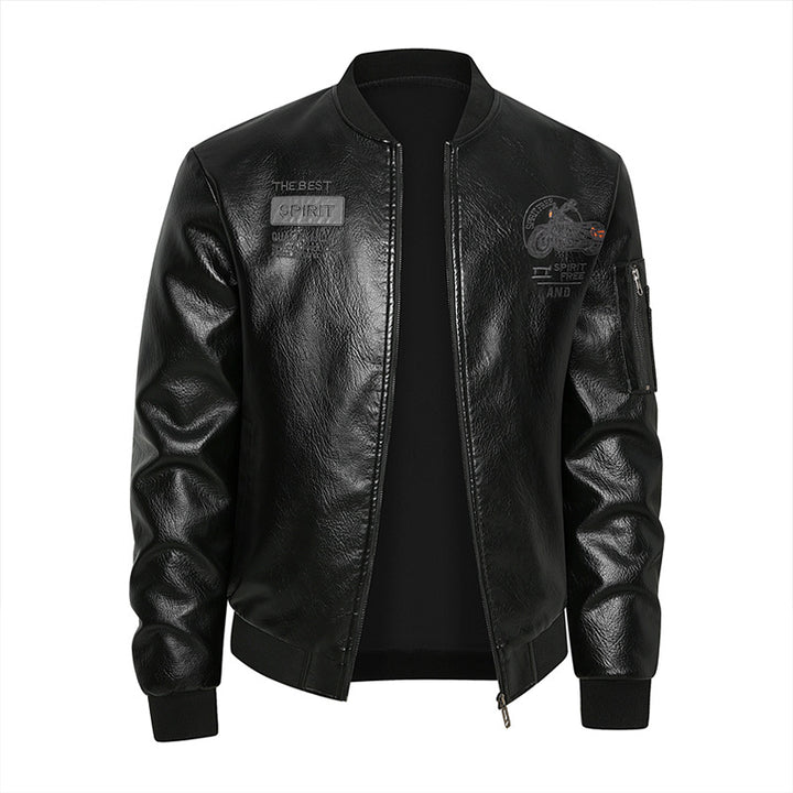 Herren Vintage Bikerjacke im Lederlook Echoarchiv