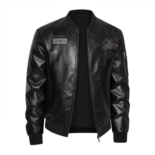 Herren Vintage Bikerjacke im Lederlook Echoarchiv