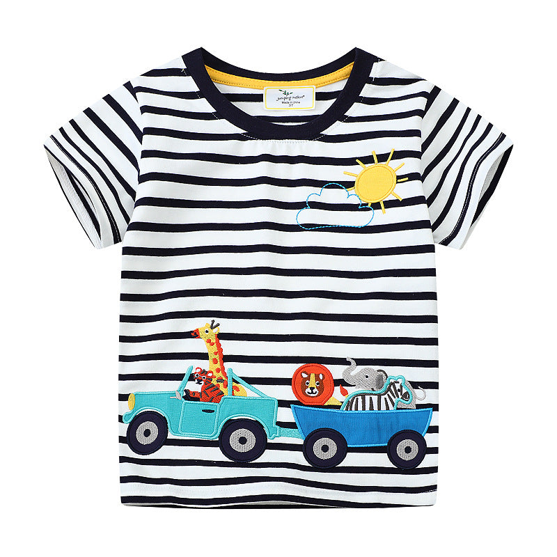 Jungen T-Shirt mit kreativem Safari-Motiv Echo Archiv
