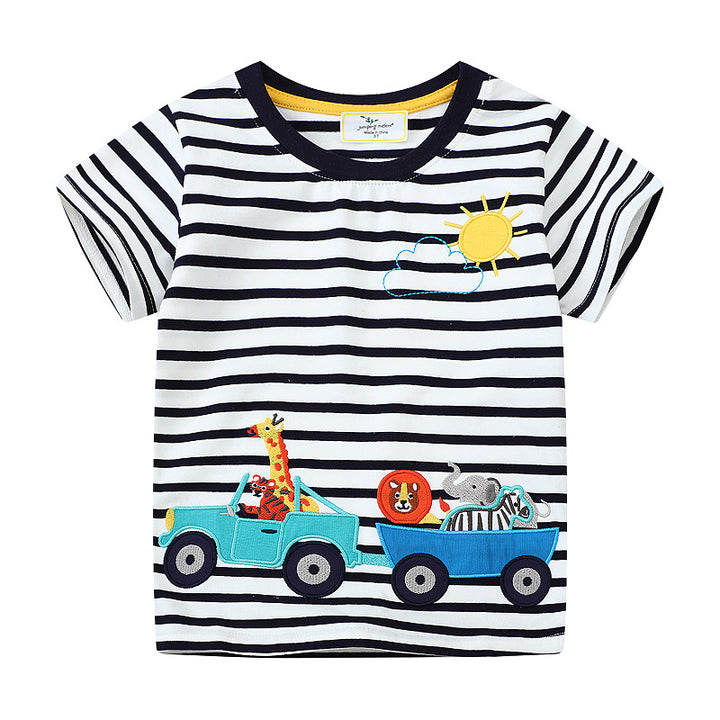 Jungen T-Shirt mit kreativem Safari-Motiv Echo Archiv