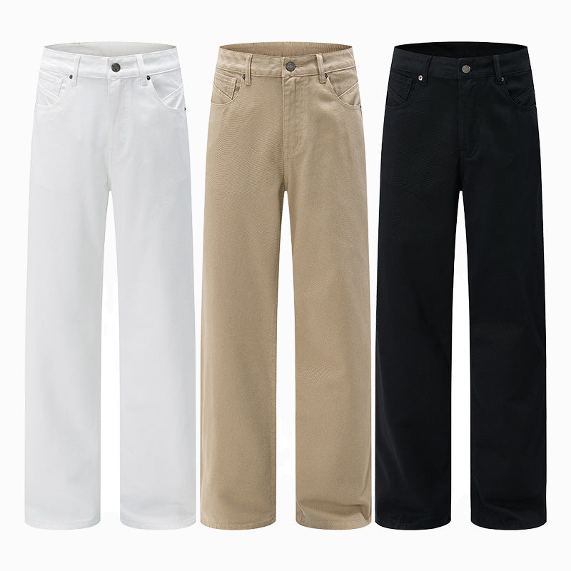 Herren Weitgeschnittene Chinohose aus Baumwoll-Twill mit tiefem Schritt Echo Archiv