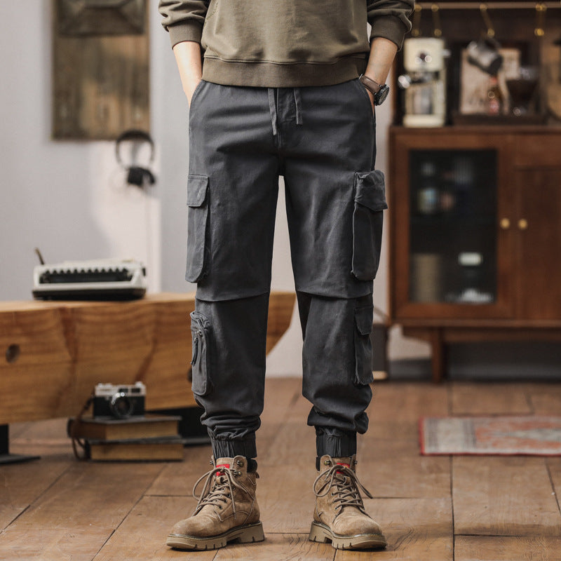 Herren Technische Cargo-Joggerhose mit Tunnelzugbund, Multifunktions‑Taschen und elastischen Beinabschlüssen Echo Archiv