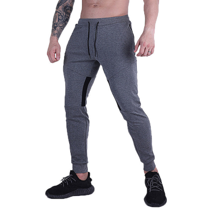 Herren Fitness-Jogginghose mit seitlichen Reißverschlusstaschen und elastischem Bund Echoarchiv