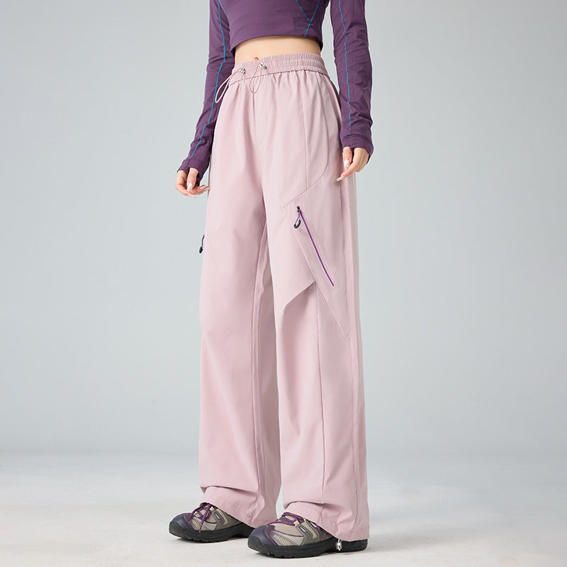 Herren Weite technische Cargo-Hose mit Utility-Taschen und elastischem Bund Echoarchiv