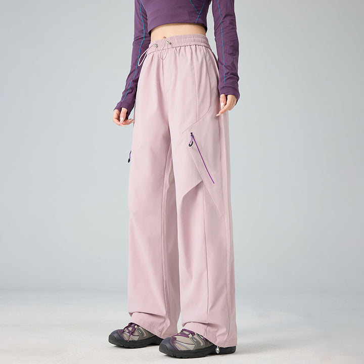 Herren Weite technische Cargo-Hose mit Utility-Taschen und elastischem Bund Echoarchiv
