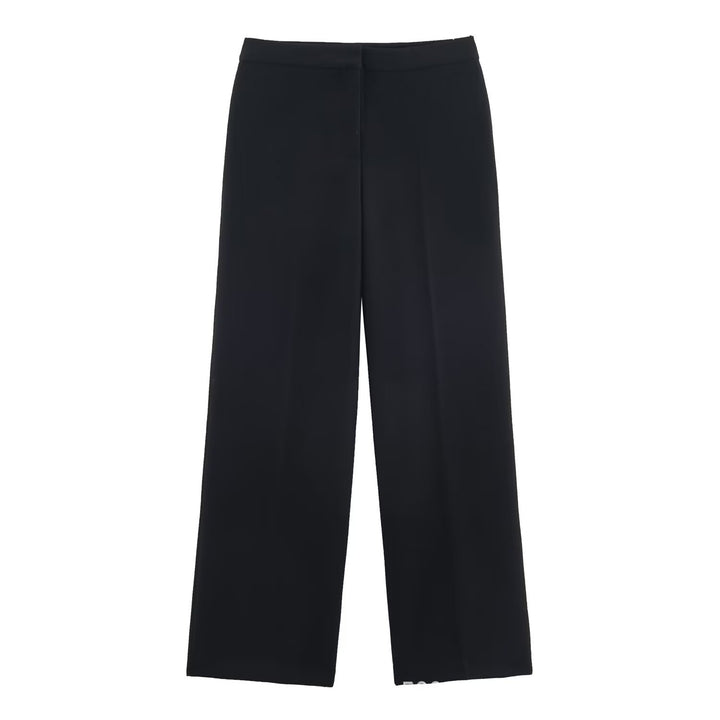 Damen Hochtaillierte Palazzo-Hose mit weitem Bein und glattem Bund Echo Archiv