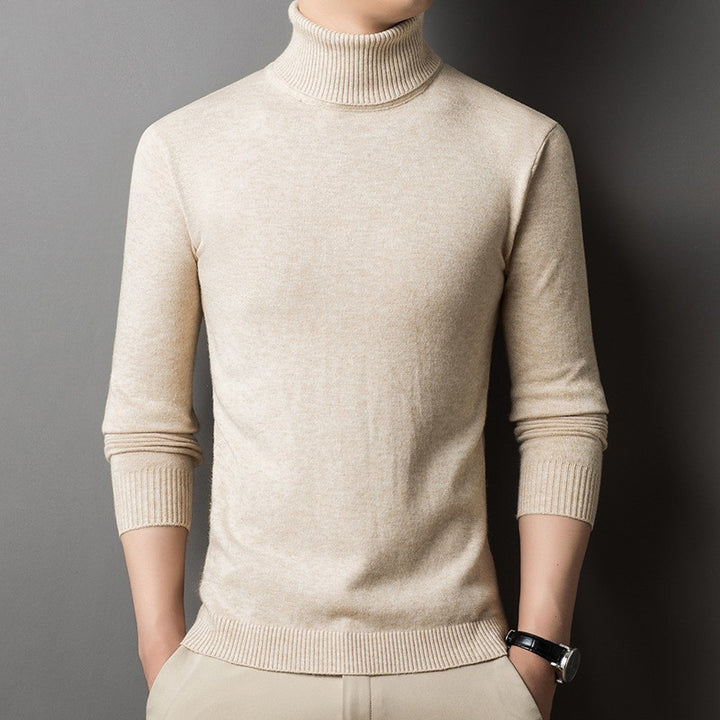 Herren figurbetonter Pullover mit Rollkragen Echoarchiv