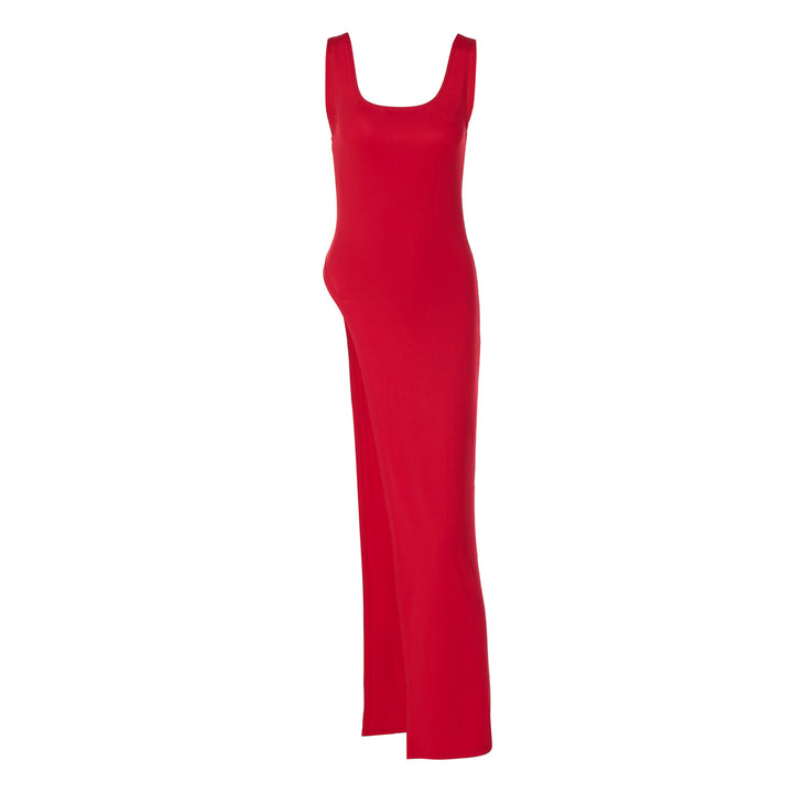 Damen Langarm Maxikleid mit hohem Schlitz Echo Archiv