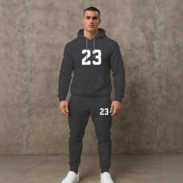 Herren Premium Sportanzug mit lässigem Grafikdesign Echoarchiv