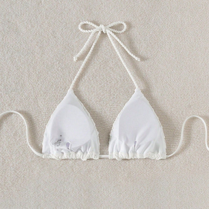 Damen Triangel-Bikini mit verspielten Rüschendetails Echo Archiv