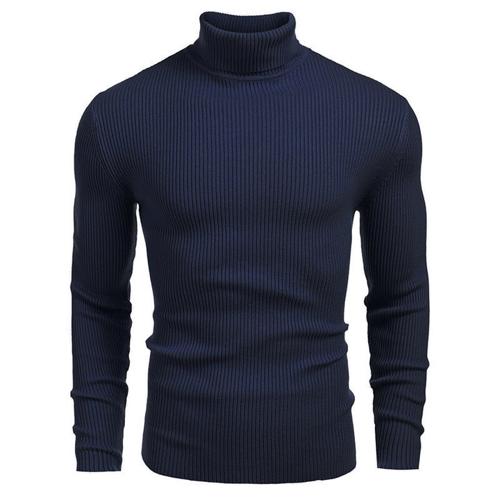 Herren Rollkragenpullover mit feinem Rippenstrick Echoarchiv