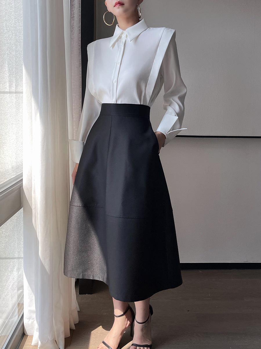 Damen Elegante und modische Bluse mit innovativen Schnitt Echoarchiv